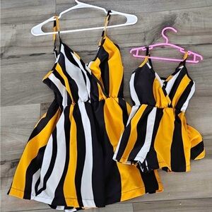 Mother/Daughter Matching Rompers - Women’s Small, Toddler 2 Years